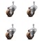 Service Caster 3 Inch High Temp Glass Filled Nylon Wheel Swivel 10mm Threaded Stem Caster Set SCC-TS20S314-GFNSHT-M1015-4 - alternate 1
